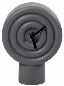 Ceramiczny zegar stołowy 16 cm 1xAA szary