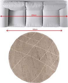 Dywan Royal Nomadic Living 160cm sand/cream