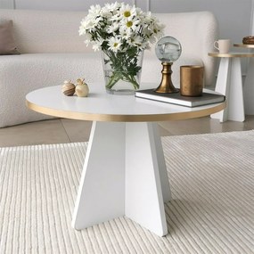 Stolik konferencyjny Mushroom Gold and White