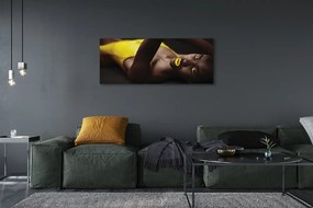 Duży obraz na płótnie Kobieta z Żółtymi Ustami