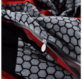 PrzytulneMieszkanie.pl PrzytulneMieszkanie.pl Pościel z mikropluszu ZORINO szara Rozmiar pościeli: 70 x 80 cm | 140 x 200 cm