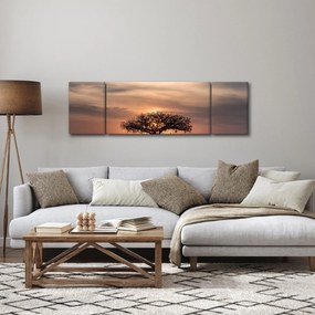 Obraz zachodu słońca w Tanzanii (170x50 cm)