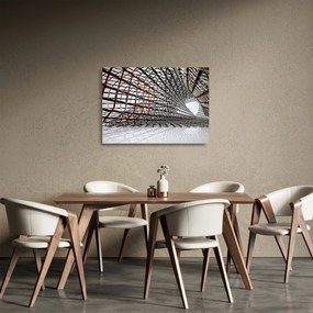 Obraz na szkle - żelazna konstrukcja (70x50 cm)