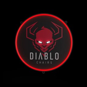 Lampka gamingowa ścienna Diablo - neon LED 54 cm