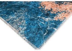 Niebiesko-złoty chodnik 200x80 cm – Vitaus