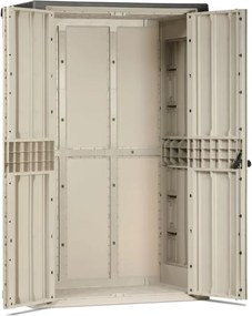 STORA WAY HIGH plastikowa szafa ogrodowa, beżowa