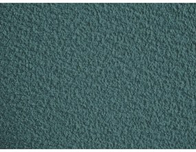 Turkusowy podnóżek z materiału bouclé Tina – Bobochic Paris