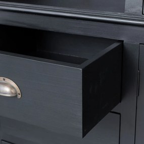 Kredens Brighton 204x56x217cm black