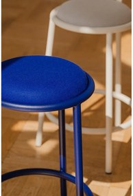 Niebieski metalowy hoker (wysokość siedziska 68 cm) Hogo – noo.ma
