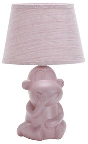 ONLI - Lampa stołowa MONKEY 1xE14/6W/230V różowa