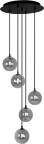 Lampa z wiszącymi beżowymi kulamo K9-T50