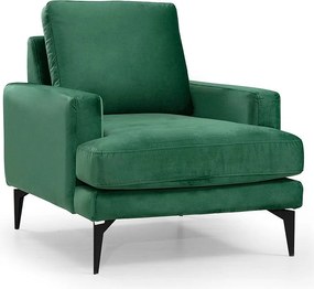 Elegancki fotel uszak, miętowozielony, 80x90x88 cm | Rama z drewna bukowego i płyty wiórowej, 100% poliester, miękkie poduszki piankowe | Przenośny,