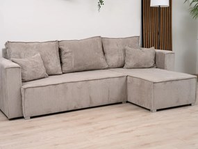 Narożnik SMART COSARO w kolorze granatowym, dwustronny + 2 poduszki GRATIS