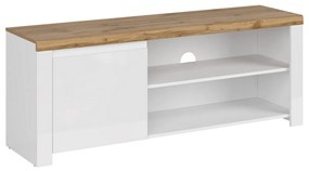 Stolik pod telewizor VILGO 1D160, błyszczący biały