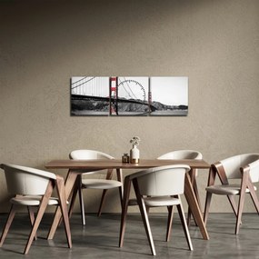 Obraz mostu (z zegarem) (90x30 cm)