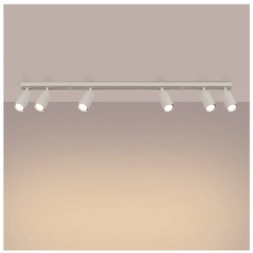 Kremowa lampa sufitowa 6x117 cm Etna – Nice Lamps