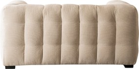 Pikowana sofa do salonu dwuosobowa Moderno 2S, kolor kremowy
