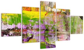 Obraz abstrakcji - malarstwo (125x70 cm)