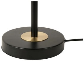 Czarna lampa stołowa z metalowym kloszem (wysokość 40 cm) Gold Disc – Leitmotiv