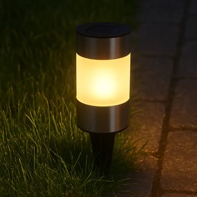 Lampa solarna LED Hardyng, śr. 6 cm, wys. 24 cm, ciepła biała