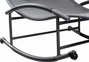 Leżanka ogrodowa dwuosobowa - bujak Sunset 301 z daszkiem