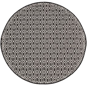 Dywan Lineo black/beige 120cm