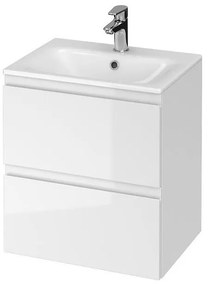 Cersanit S801-312-ECO - Wisząca szafka łazienkowa z umywalką MODUO biała