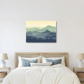 Obraz na szkle - Forest Mountain (70x50 cm)