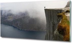 Foto obraz szkło hartowane Norweski klif