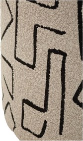 Beżowy puf z materiału bouclé Nairobi – Mauro Ferretti