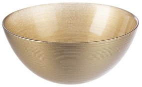 Orion Szklana miska Golden, średnica 21 cm, śred. 21 cm
