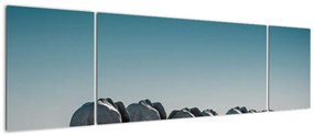 Obraz - Odejście słoni (170x50 cm)