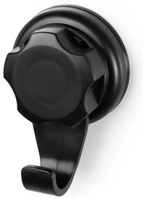 Zestaw 2 czarnych samoprzylepnych haczyków ściennych Compactor Bestlock Black Small Hooks