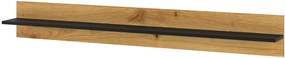 Półka wisząca 151 cm czarna + dąb artisan - Lenifo 11X