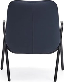 Ciemnoniebieski fotel Teulat Dins, wys. 90 cm
