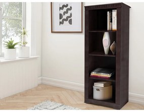 Brązowy regał z litego drewna sosnowego 50x135 cm Cubrix – Støraa