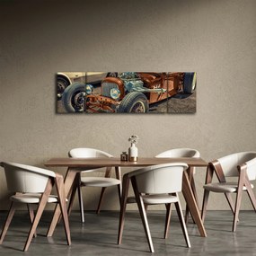 Obraz brązowego samochodu (170x50 cm)