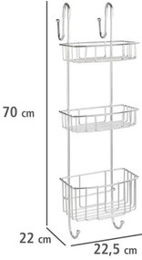 Półka łazienkowa pod prysznic CADDY OLESI MATT, trzypoziomowa, WENKO