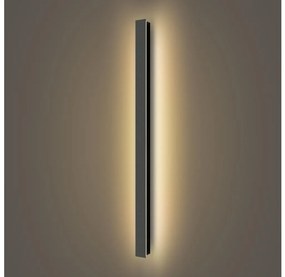 Brilagi - Zewnętrzna oprawa ścienna LED LINEAR LED/22W/230V 3000K IP65 czarna