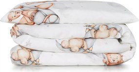 Bawełniana pościel dziecięca w misie i króliki 100x135cm