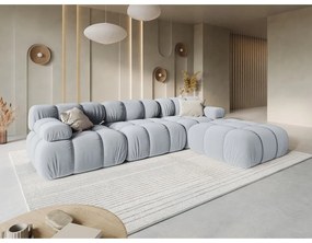 Jasnoniebieska aksamitna sofa 282 cm Bellis – Micadoni Home