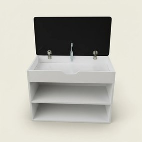 Szafka na buty z siedziskiem LEVA, 60 x 30 x 47 cm