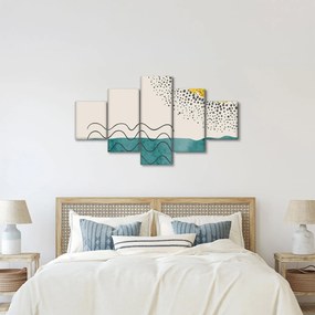 Obraz - Abstrakcyjny obraz plaży N⁰1 (125x70 cm)
