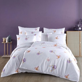 BedTex Pościel satynowa Flutter, 160 x 200 cm, 2x 70 x 80 cm, 160 x 200 cm, 2 szt. 70 x 80 cm