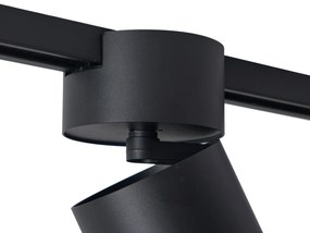 Nowoczesny czarny reflektor do 1-fazowego systemu szynowego GU10 70mm - Iconic Roto Nowoczesny Oswietlenie wewnetrzne