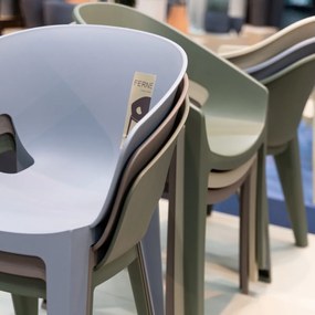 Plastikowe krzesło do ogrodu Premo Five z podłokietnikami