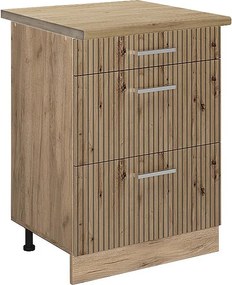 Szafka dolna do kuchni dąb rzemieślniczy 60x60x81.6 r-line