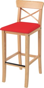 Pokrowiec na krzesło barowe Ingolf z tapicerowanym siedziskiem