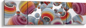 Obraz malowanych kulek (170x50 cm)