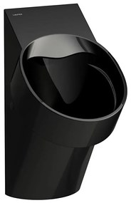 LAUFEN H8402850200001-Pisuar VAL dopływ z tyłu, odpływ z tyłu ceramika/czarny połysk